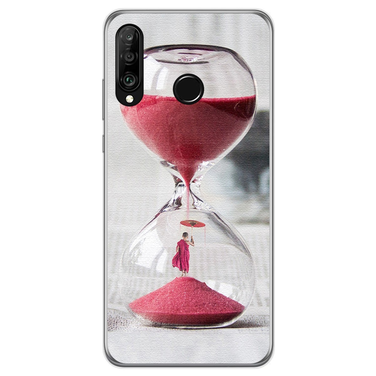 Funda Gel Tpu para Huawei P30 Lite diseño Reloj Dibujos