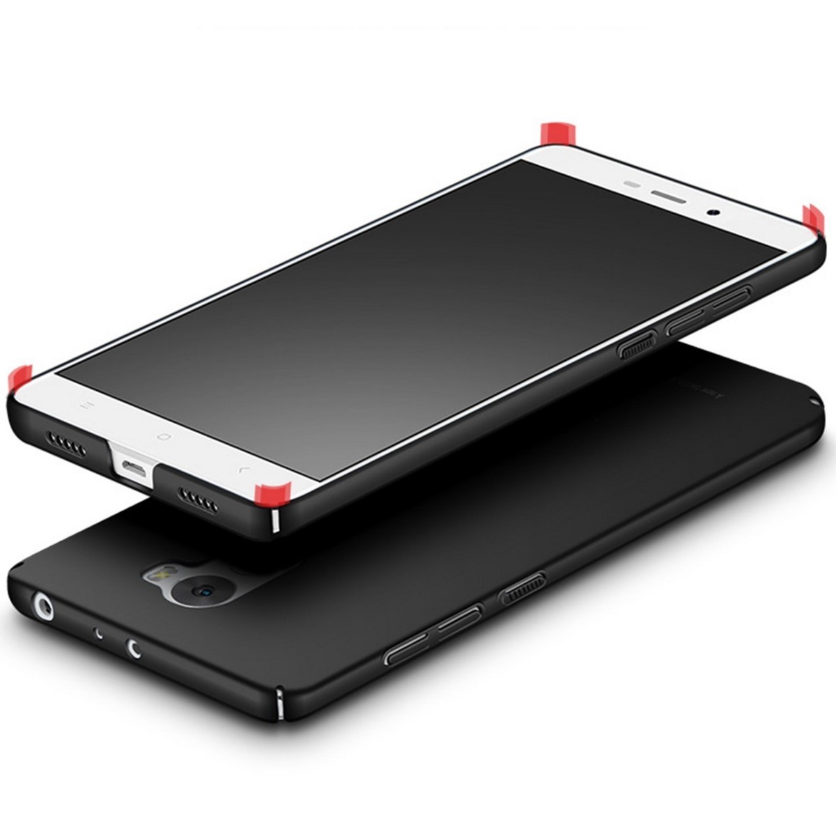 Carcasa Funda Dura Completa Negra para Xiaomi Redmi 4