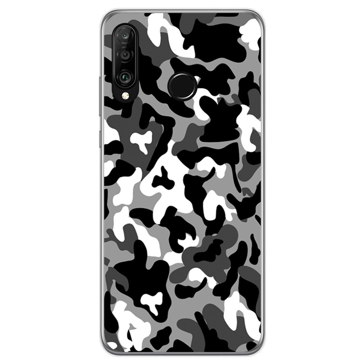 Funda Gel Tpu para Huawei P30 Lite diseño Snow Camuflaje Dibujos