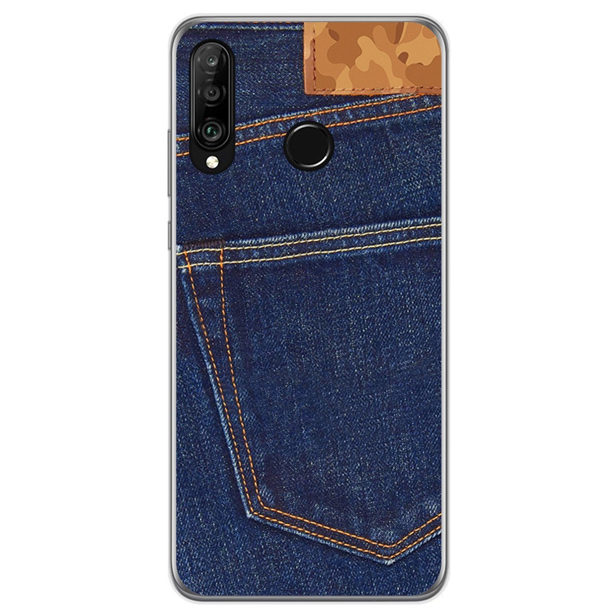 Funda Gel Tpu para Huawei P30 Lite diseño Vaquero Dibujos