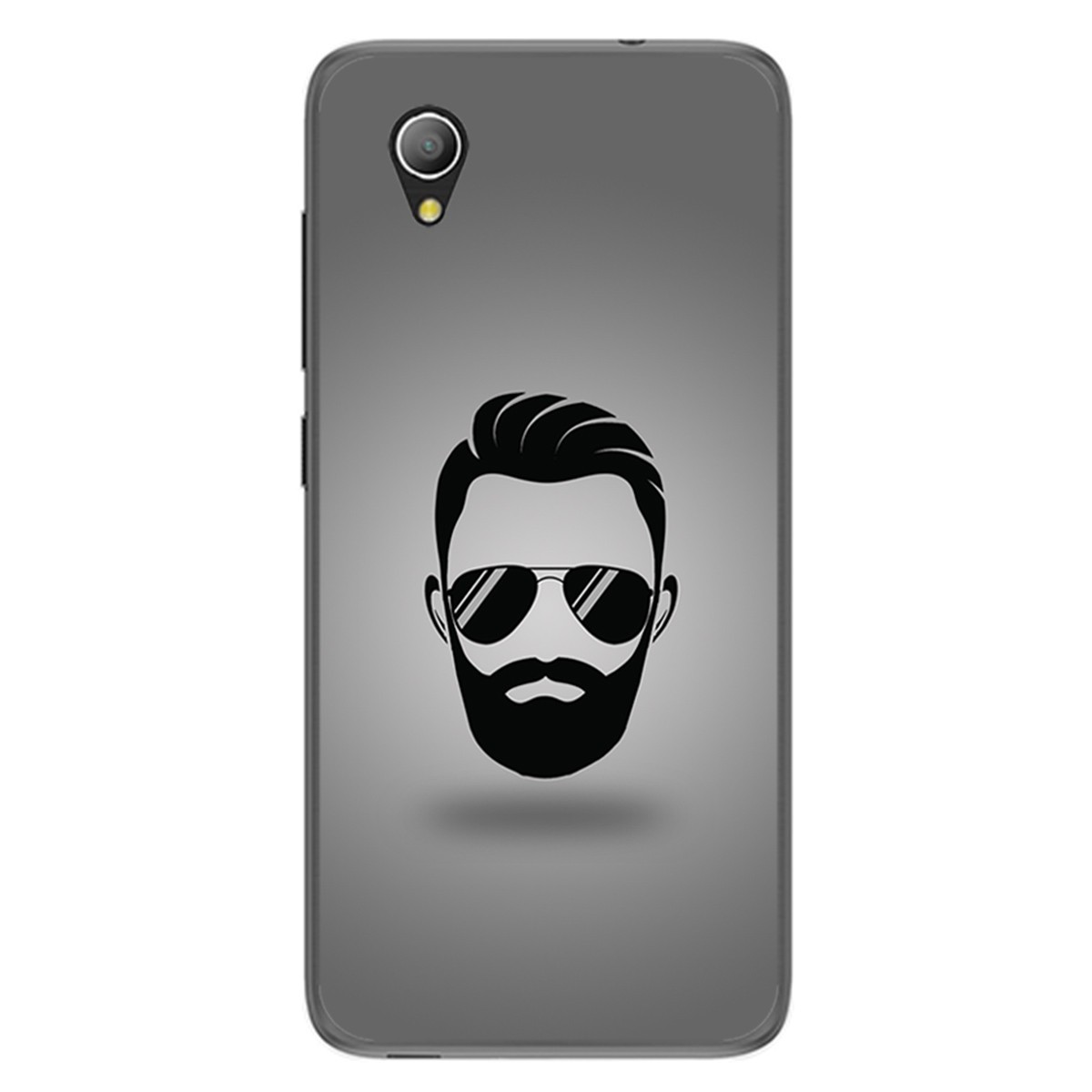 Funda Gel Tpu para Alcatel 1 2019 diseño Barba Dibujos