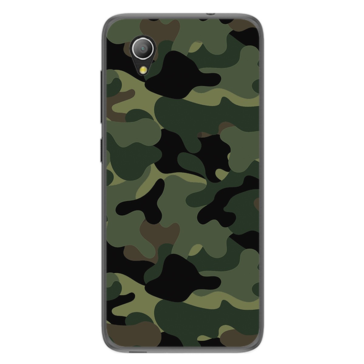 Funda Gel Tpu para Alcatel 1 2019 diseño Camuflaje Dibujos