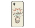 Funda Gel Tpu para Alcatel 1 2019 diseño Creativity Dibujos