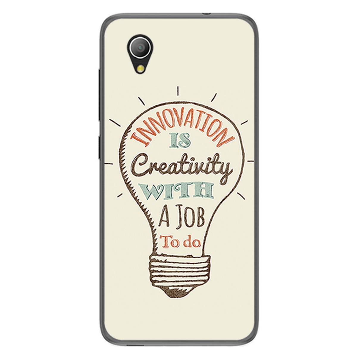 Funda Gel Tpu para Alcatel 1 2019 diseño Creativity Dibujos