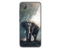 Funda Gel Tpu para Alcatel 1 2019 diseño Elefante Dibujos