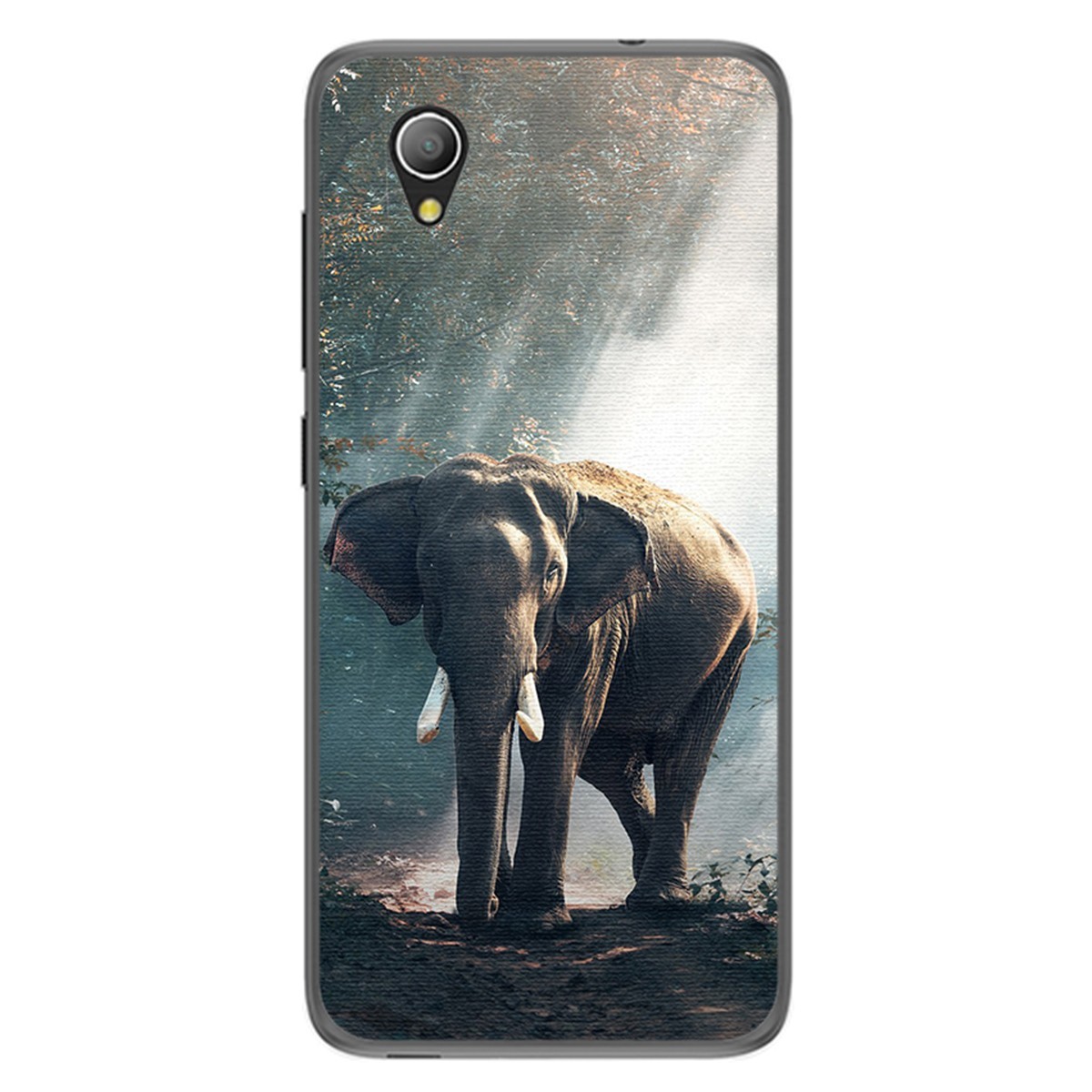 Funda Gel Tpu para Alcatel 1 2019 diseño Elefante Dibujos