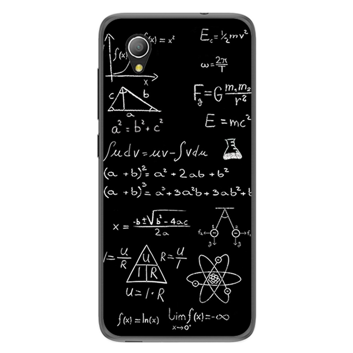 Funda Gel Tpu para Alcatel 1 2019 diseño Formulas Dibujos