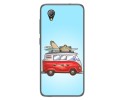 Funda Gel Tpu para Alcatel 1 2019 diseño Furgoneta Dibujos