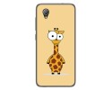 Funda Gel Tpu para Alcatel 1 2019 diseño Jirafa Dibujos