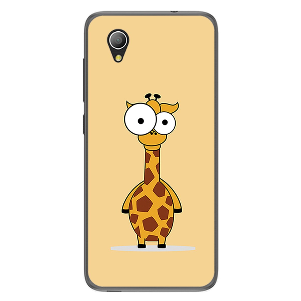 Funda Gel Tpu para Alcatel 1 2019 diseño Jirafa Dibujos