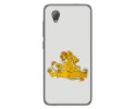 Funda Gel Tpu para Alcatel 1 2019 diseño Leones Dibujos