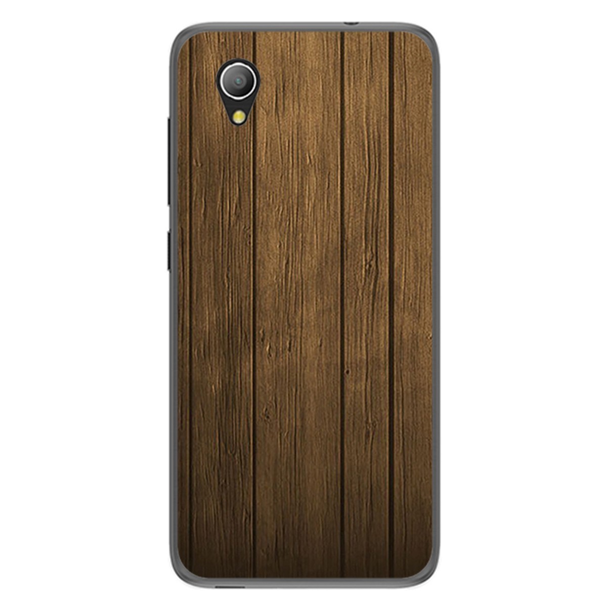 Funda Gel Tpu para Alcatel 1 2019 diseño Madera Dibujos