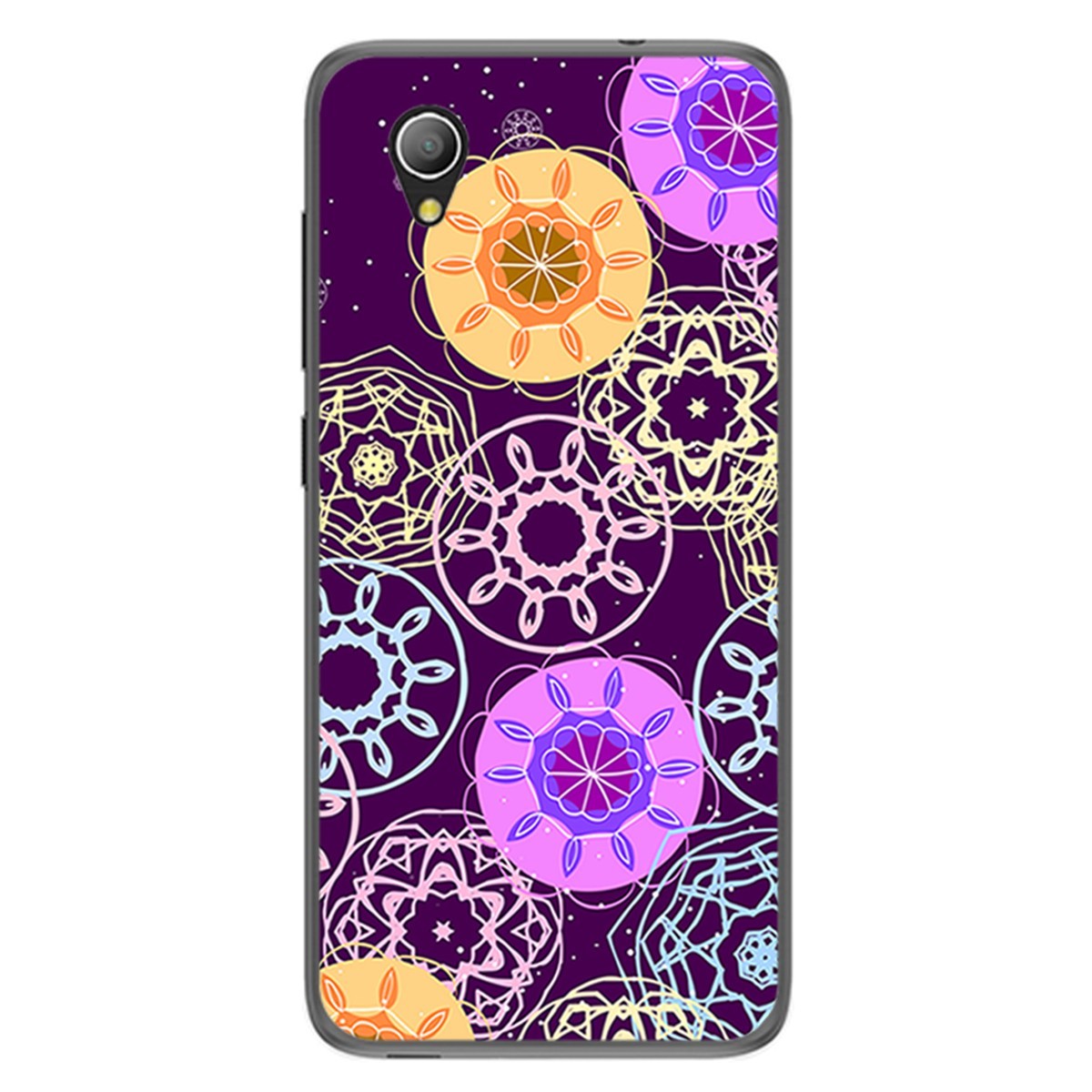 Funda Gel Tpu para Alcatel 1 2019 diseño Radial Dibujos