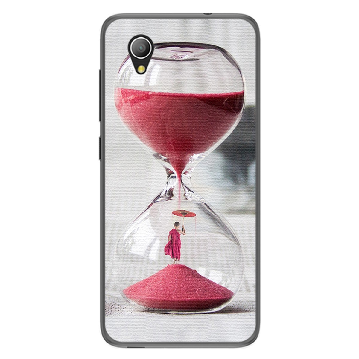 Funda Gel Tpu para Alcatel 1 2019 diseño Reloj Dibujos