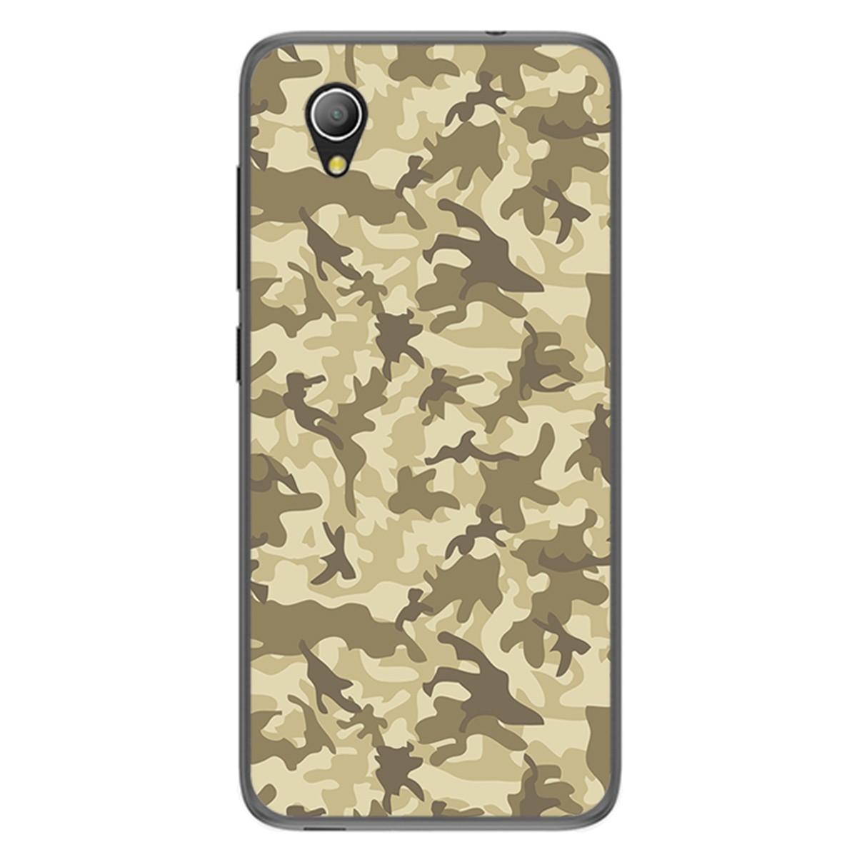 Funda Gel Tpu para Alcatel 1 2019 diseño Sand Camuflaje Dibujos