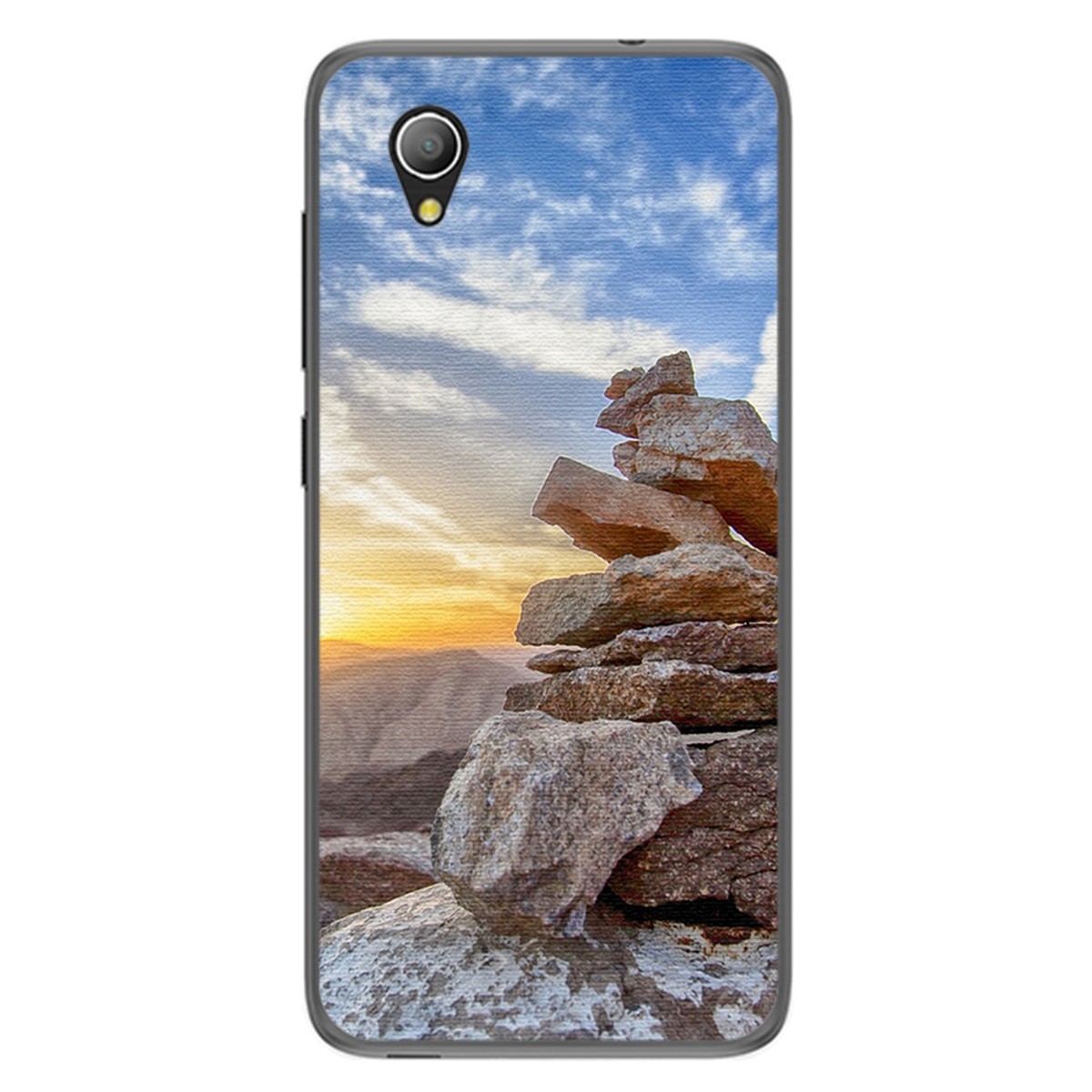 Funda Gel Tpu para Alcatel 1 2019 diseño Sunset Dibujos