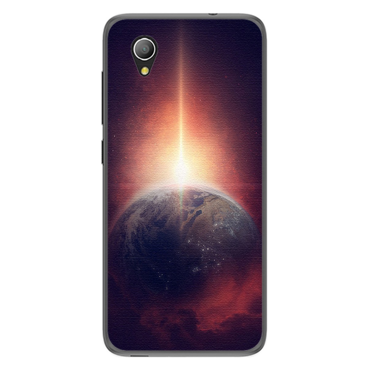 Funda Gel Tpu para Alcatel 1 2019 diseño Tierra Dibujos
