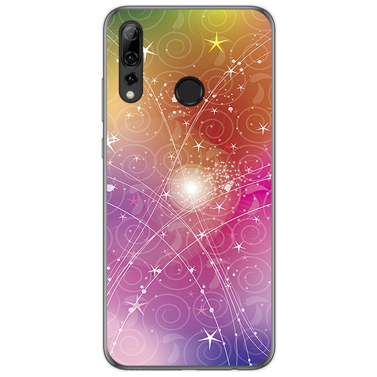 Funda Gel Tpu para Huawei P Smart Plus 2019 diseño Abstracto Dibujos