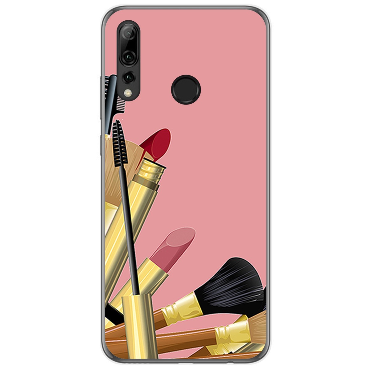 Funda Gel Tpu para Huawei P Smart Plus 2019 diseño Brochas Dibujos