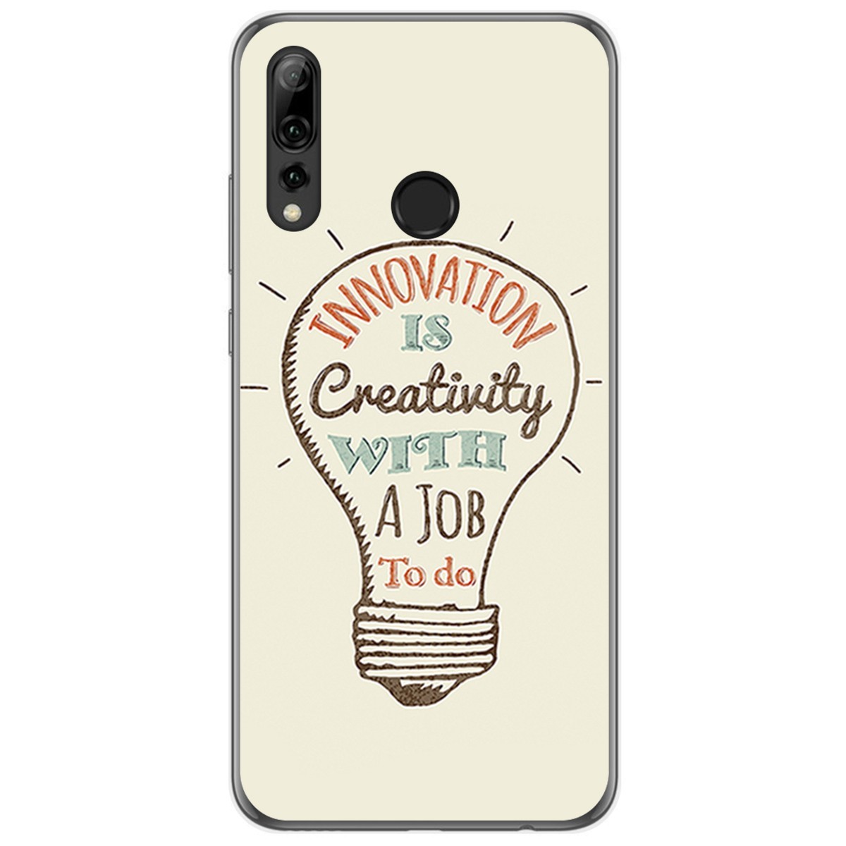 Funda Gel Tpu para Huawei P Smart Plus 2019 diseño Creativity Dibujos