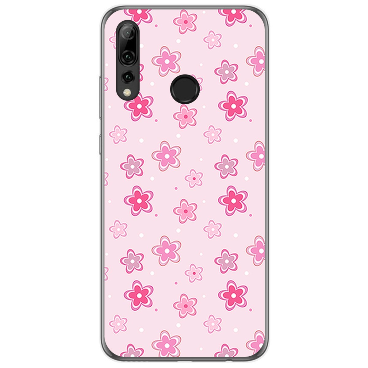 Funda Gel Tpu para Huawei P Smart Plus 2019 diseño Flores Dibujos