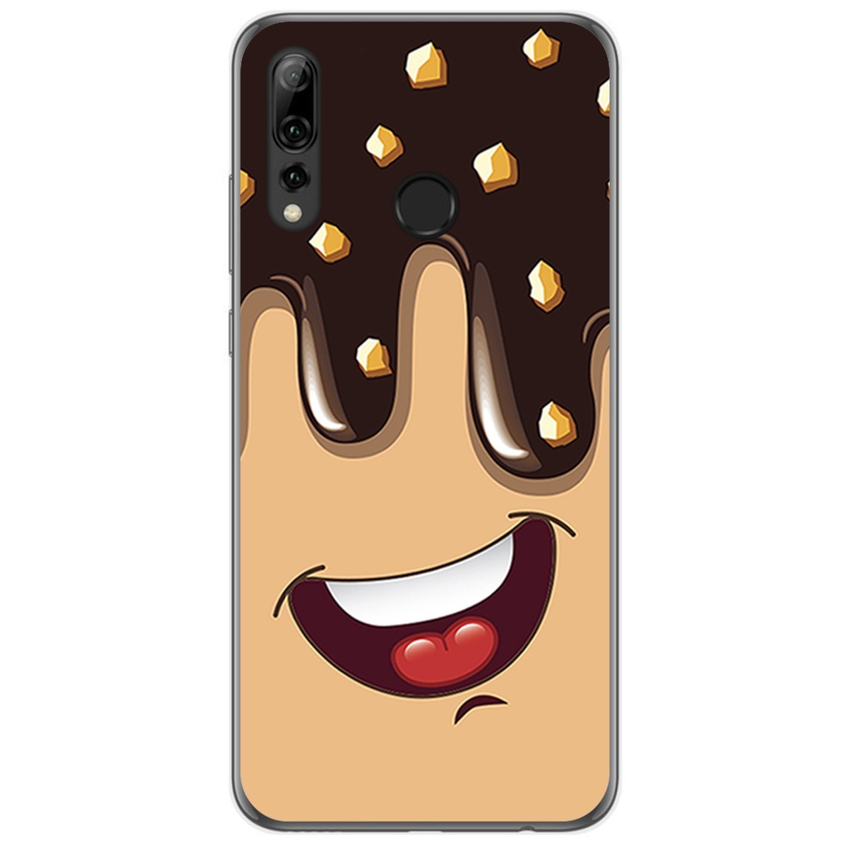 Funda Gel Tpu para Huawei P Smart Plus 2019 diseño Helado Chocolate Dibujos