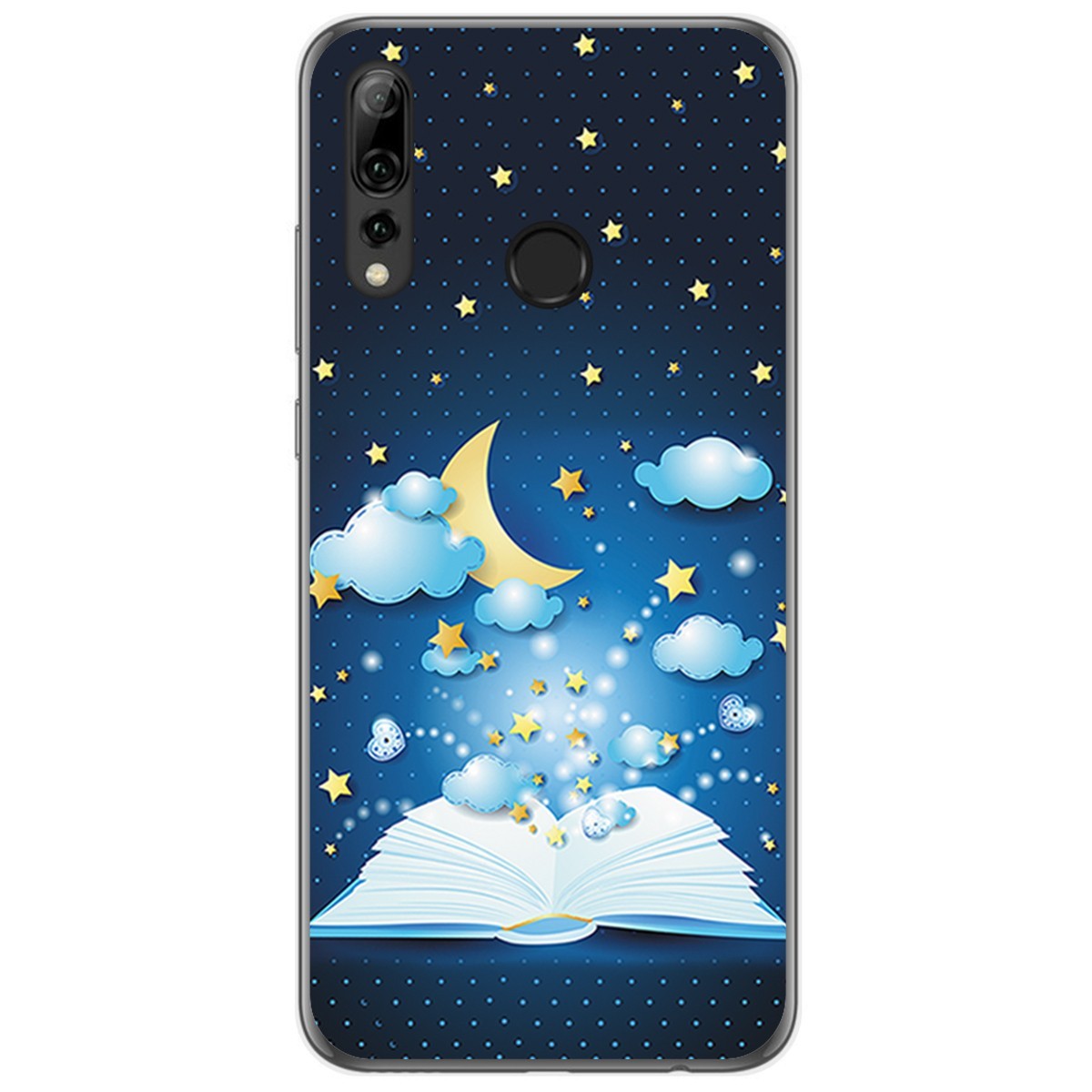 Funda Gel Tpu para Huawei P Smart Plus 2019 diseño Libro Cuentos Dibujos