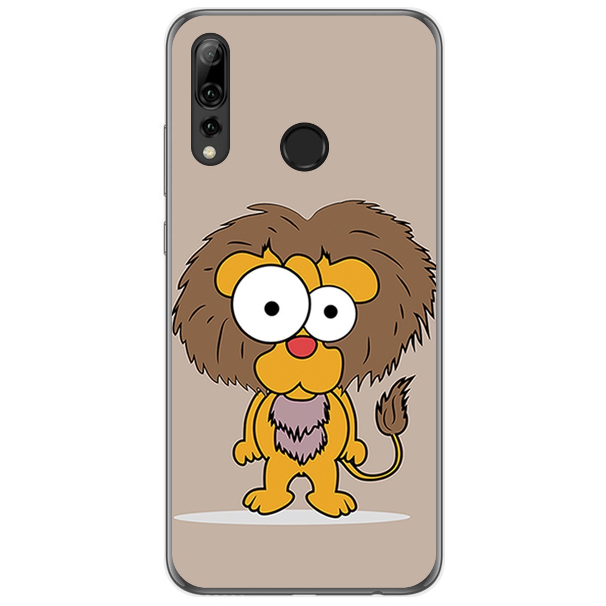 Funda Gel Tpu para Huawei P Smart Plus 2019 diseño Leon Dibujos