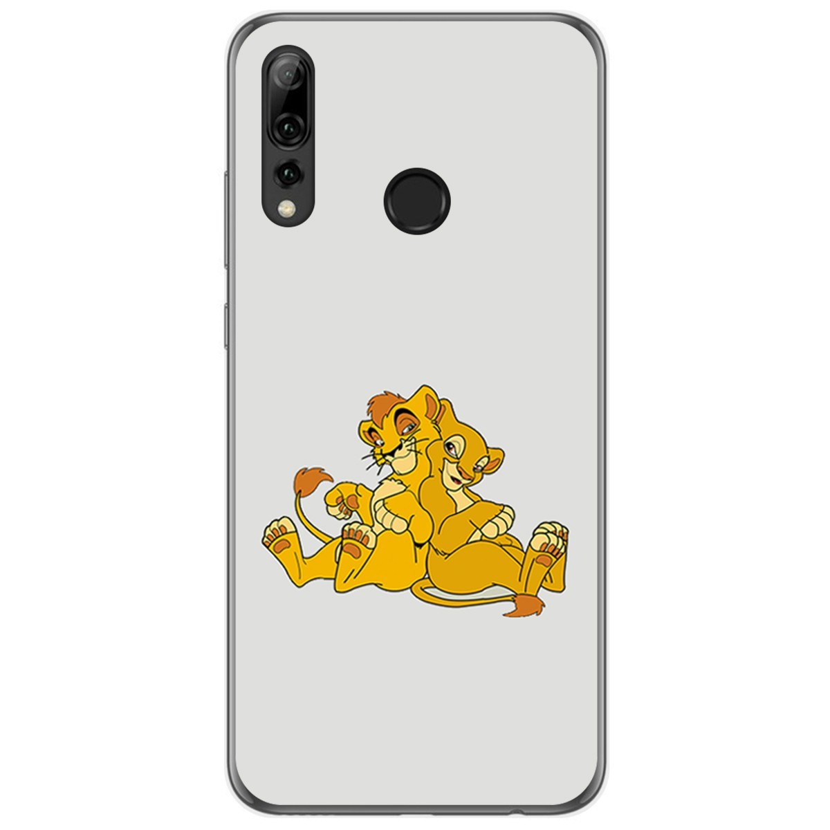 Funda Gel Tpu para Huawei P Smart Plus 2019 diseño Leones Dibujos