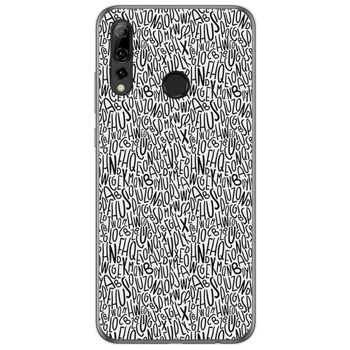 Funda Gel Tpu para Huawei P Smart Plus 2019 diseño Letras Dibujos