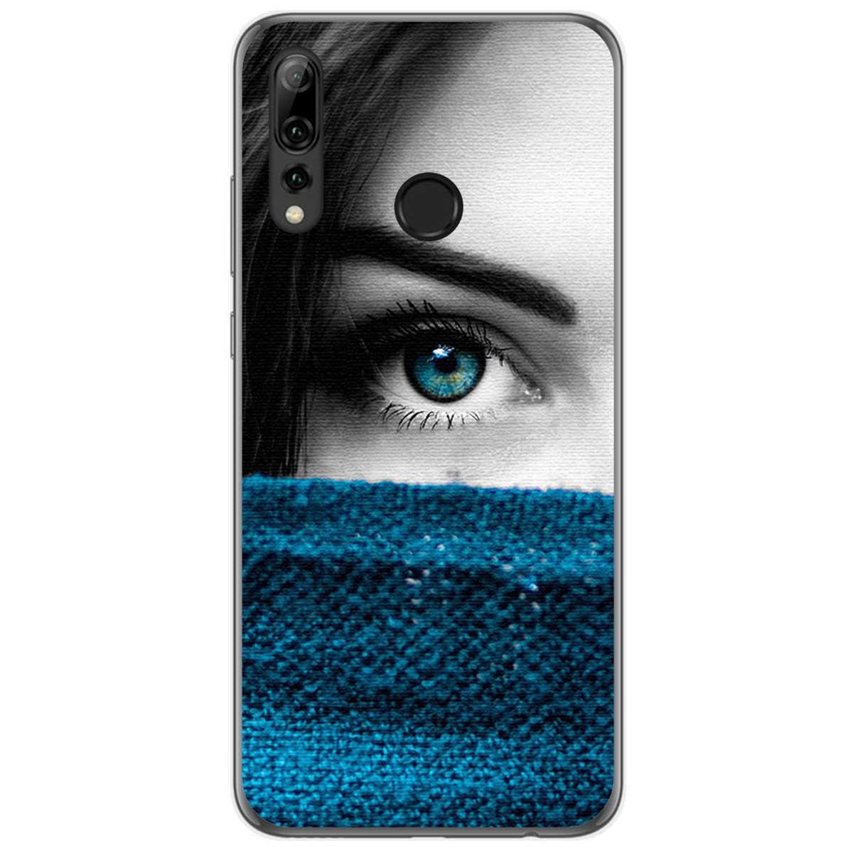 Funda Gel Tpu para Huawei P Smart Plus 2019 diseño Ojo Dibujos