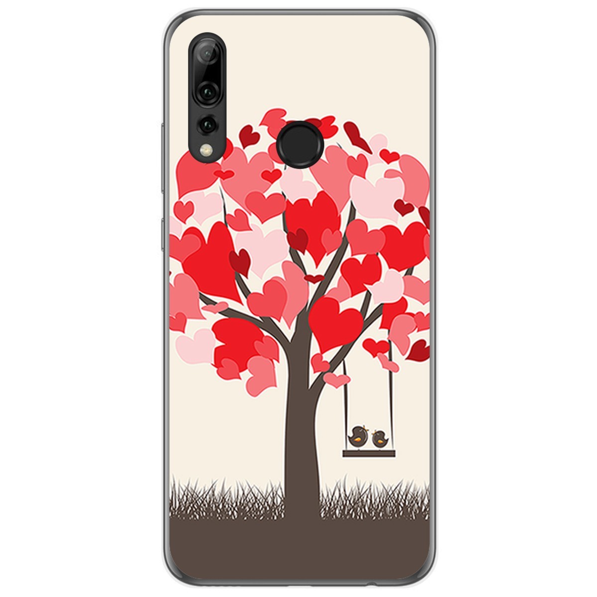 Funda Gel Tpu para Huawei P Smart Plus 2019 diseño Pajaritos Dibujos