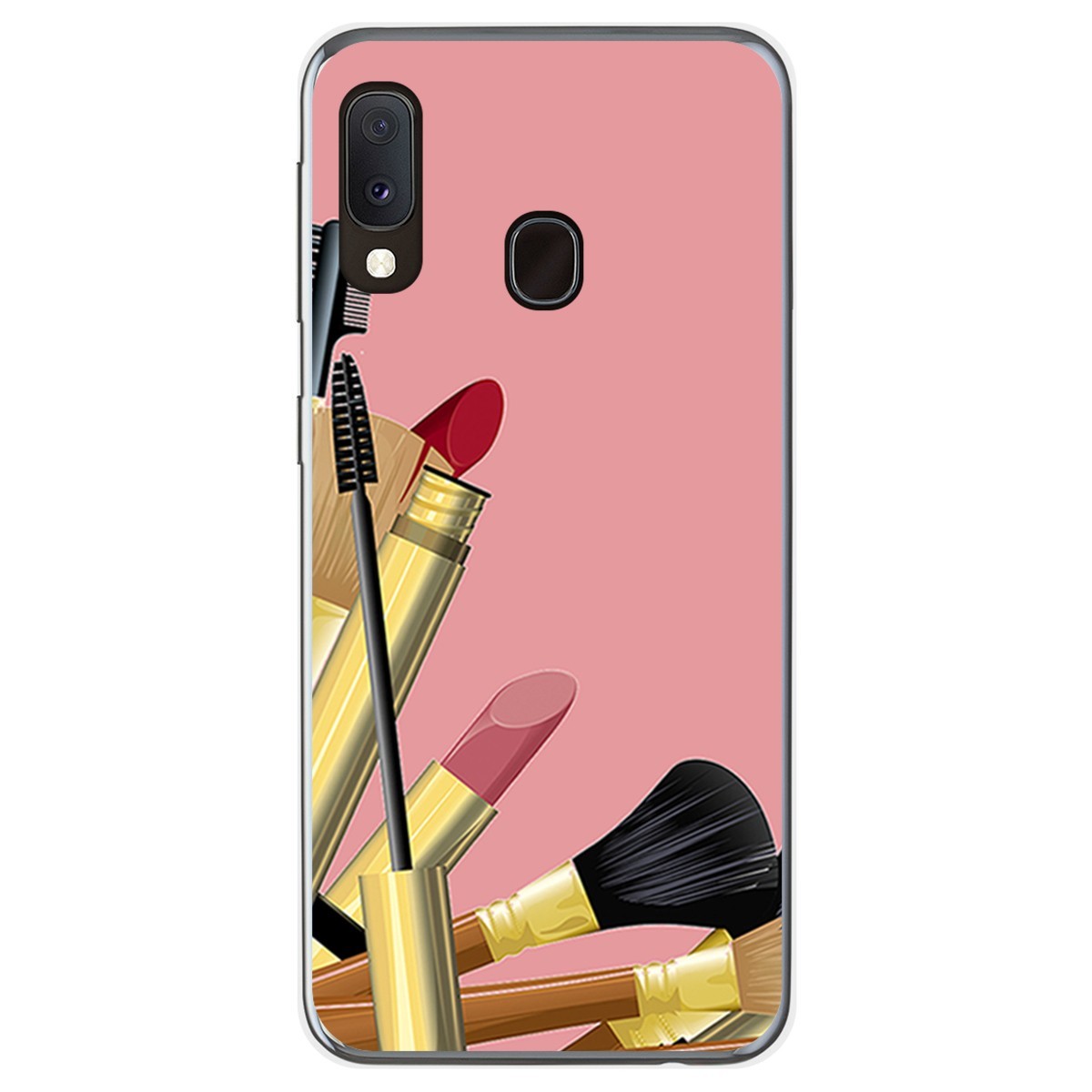 Funda Gel Tpu para Samsung Galaxy A20e 5.8 diseño Brochas Dibujos