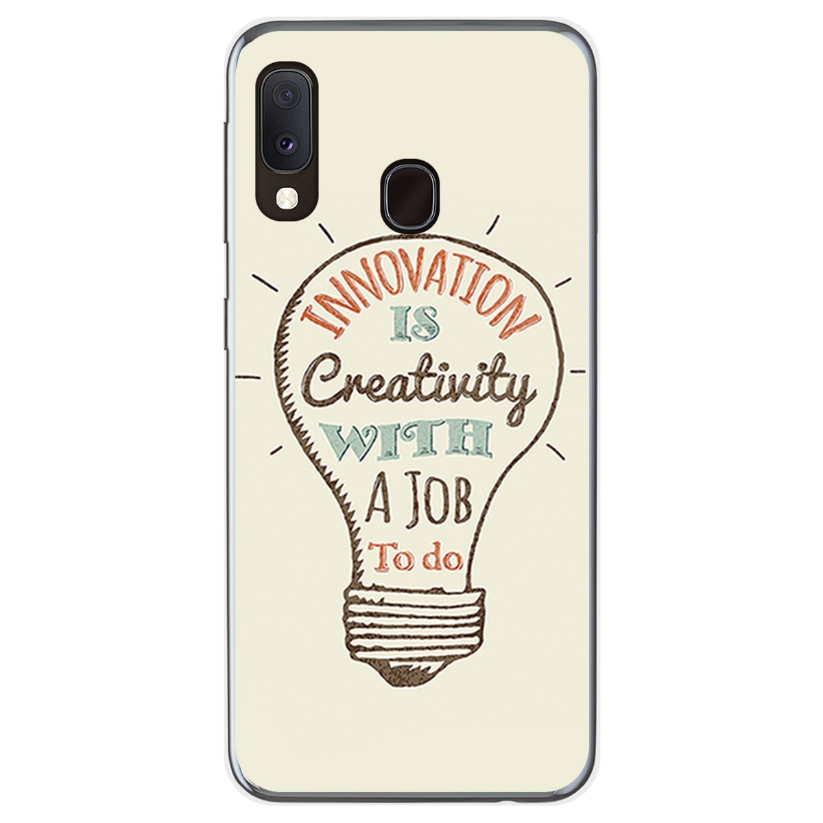 Funda Gel Tpu para Samsung Galaxy A20e 5.8 diseño Creativity Dibujos