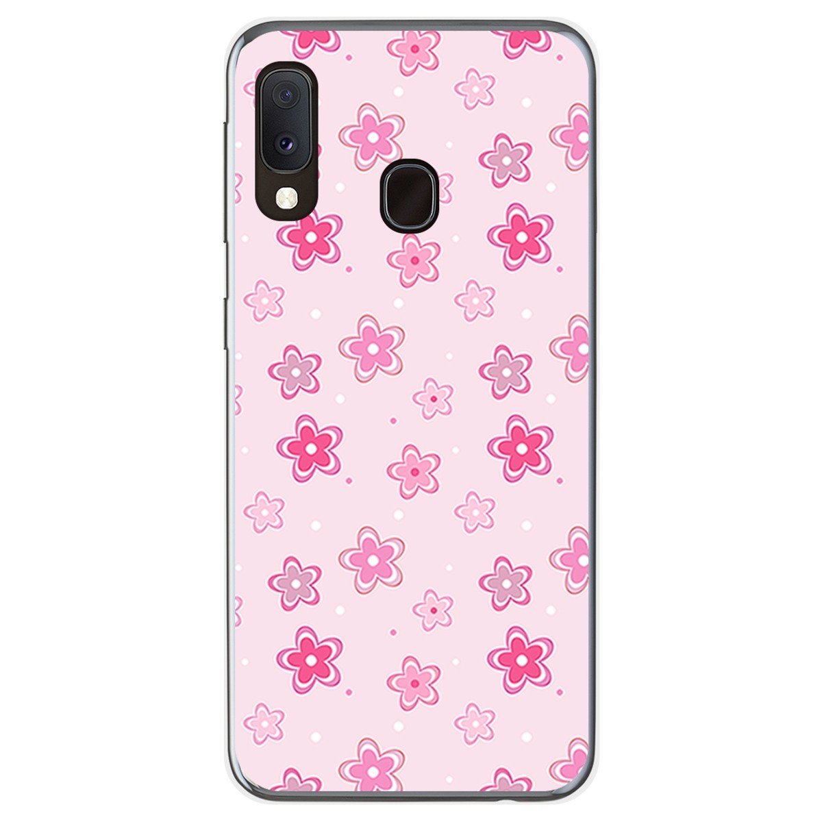 Funda Gel Tpu para Samsung Galaxy A20e 5.8 diseño Flores Dibujos