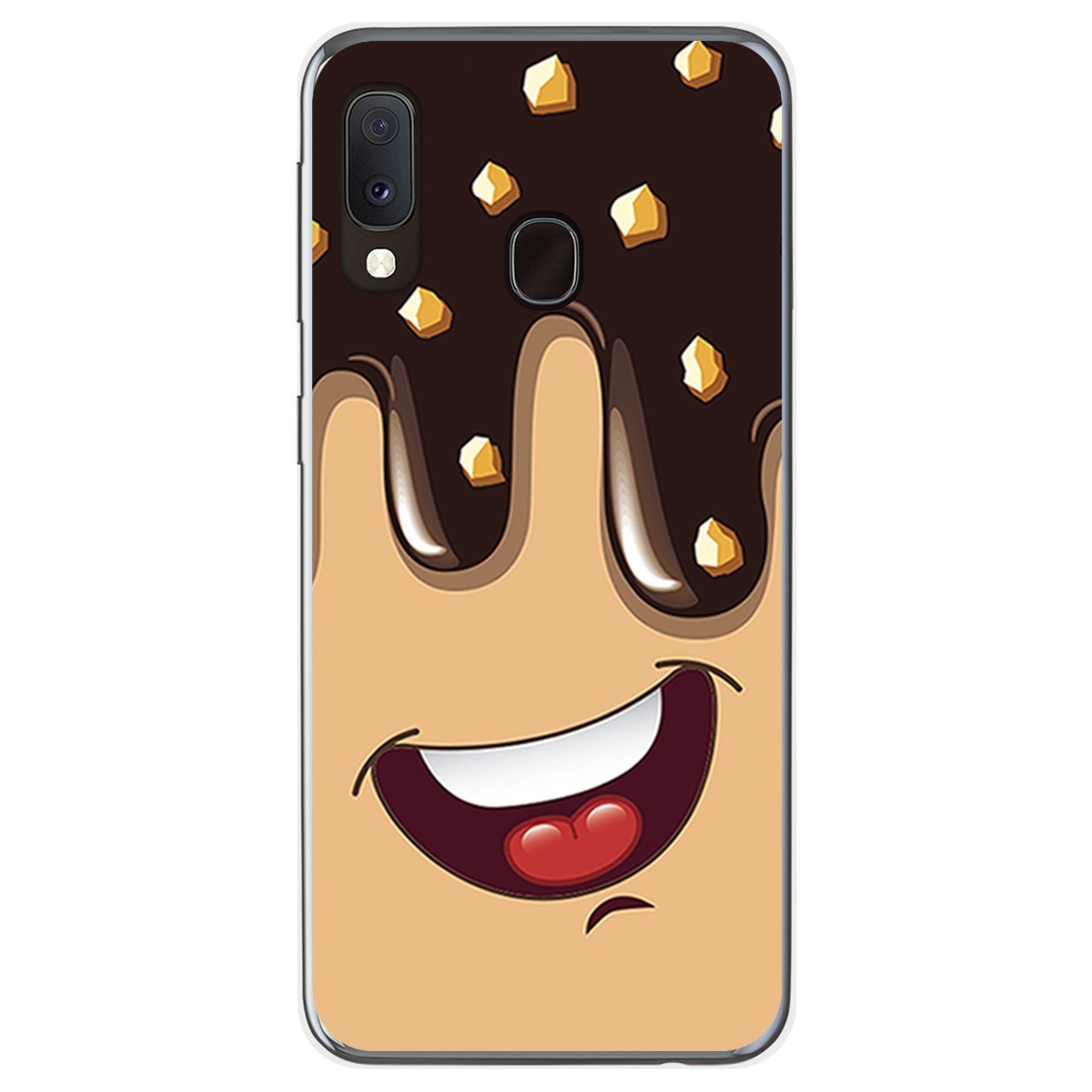 Funda Gel Tpu para Samsung Galaxy A20e 5.8 diseño Helado Chocolate Dibujos