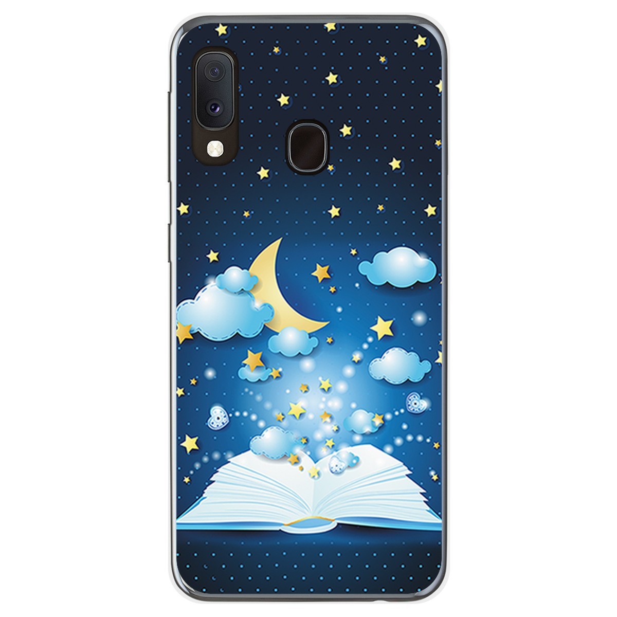 Funda Gel Tpu para Samsung Galaxy A20e 5.8 diseño Libro Cuentos Dibujos