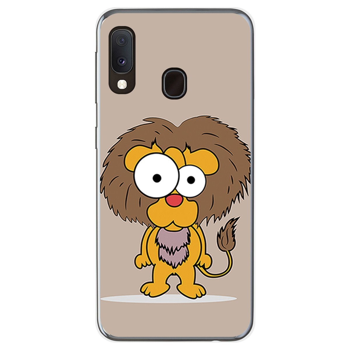 Funda Gel Tpu para Samsung Galaxy A20e 5.8 diseño Leon Dibujos