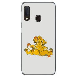 Funda Gel Tpu para Samsung Galaxy A20e 5.8 diseño Leones Dibujos