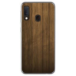 Funda Gel Tpu para Samsung Galaxy A20e 5.8 diseño Madera Dibujos