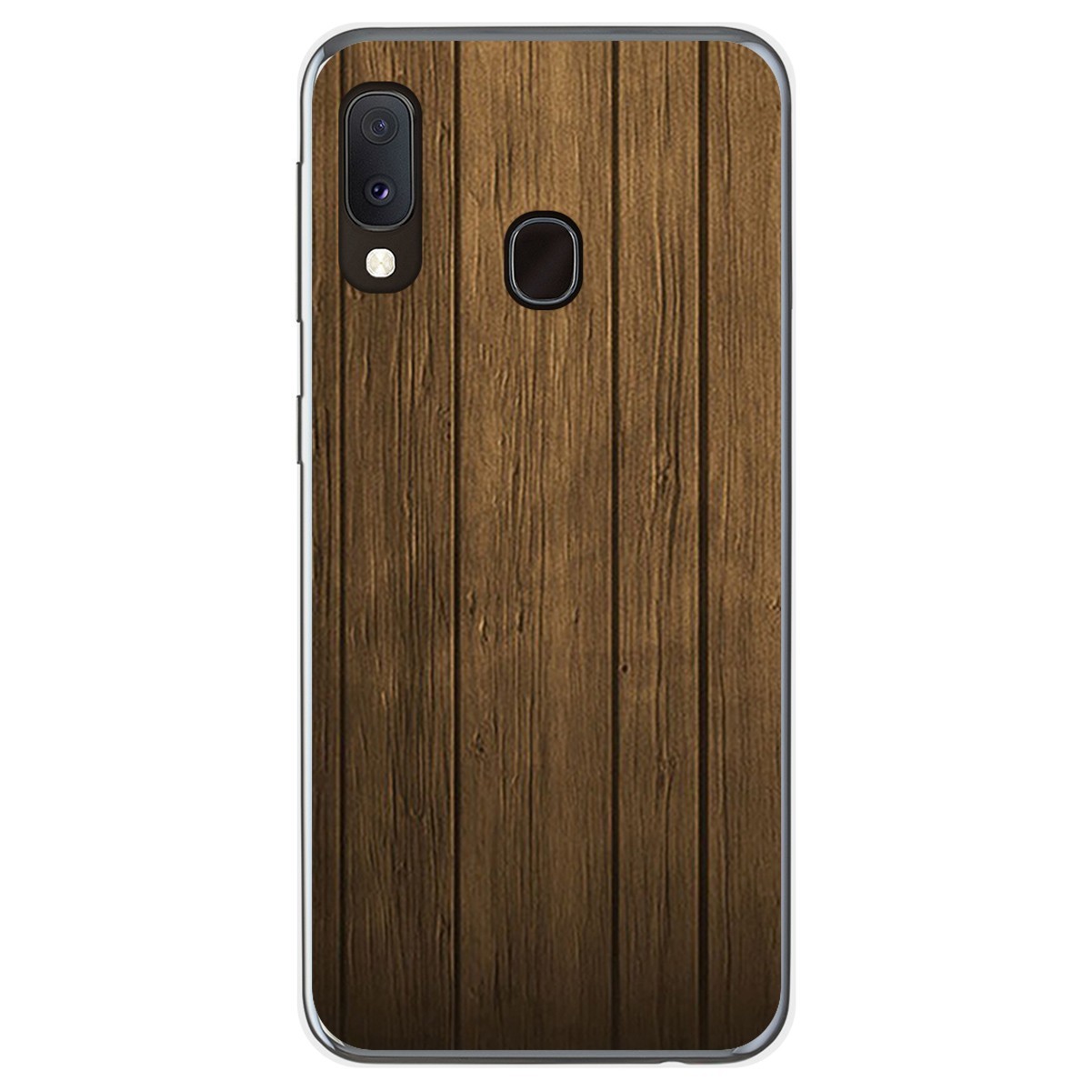 Funda Gel Tpu para Samsung Galaxy A20e 5.8 diseño Madera Dibujos