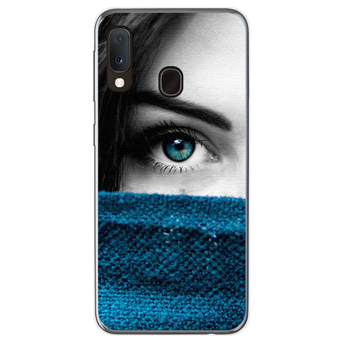 Funda Gel Tpu para Samsung Galaxy A20e 5.8 diseño Ojo Dibujos