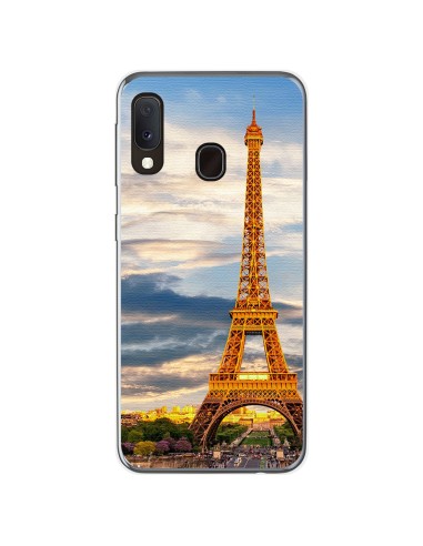 Funda Gel Tpu para Samsung Galaxy A20e 5.8 diseño Paris Dibujos