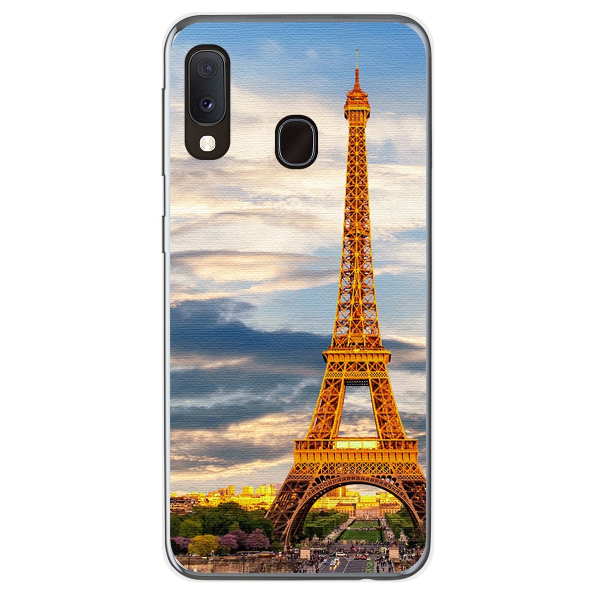 Funda Gel Tpu para Samsung Galaxy A20e 5.8 diseño Paris Dibujos