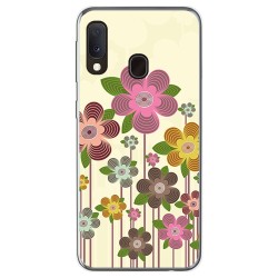 Funda Gel Tpu para Samsung Galaxy A20e 5.8 diseño Primavera En Flor Dibujos