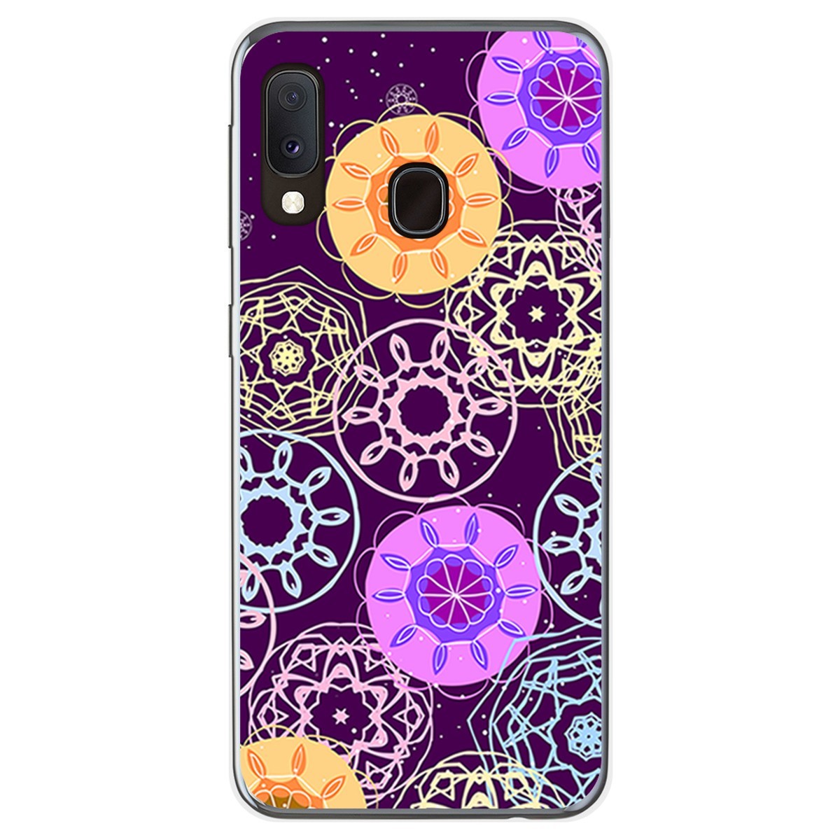 Funda Gel Tpu para Samsung Galaxy A20e 5.8 diseño Radial Dibujos