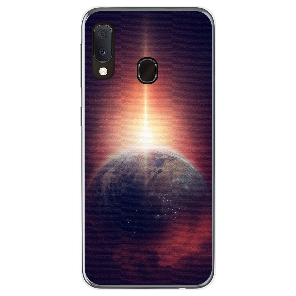 Funda Gel Tpu para Samsung Galaxy A20e 5.8 diseño Tierra Dibujos