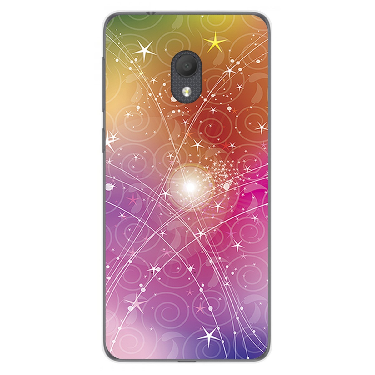 Funda Gel Tpu para Alcatel 1C 2019 diseño Abstracto Dibujos