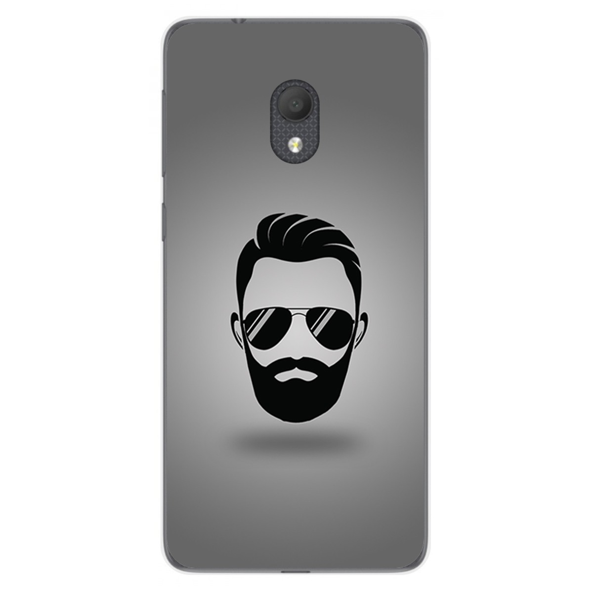 Funda Gel Tpu para Alcatel 1C 2019 diseño Barba Dibujos