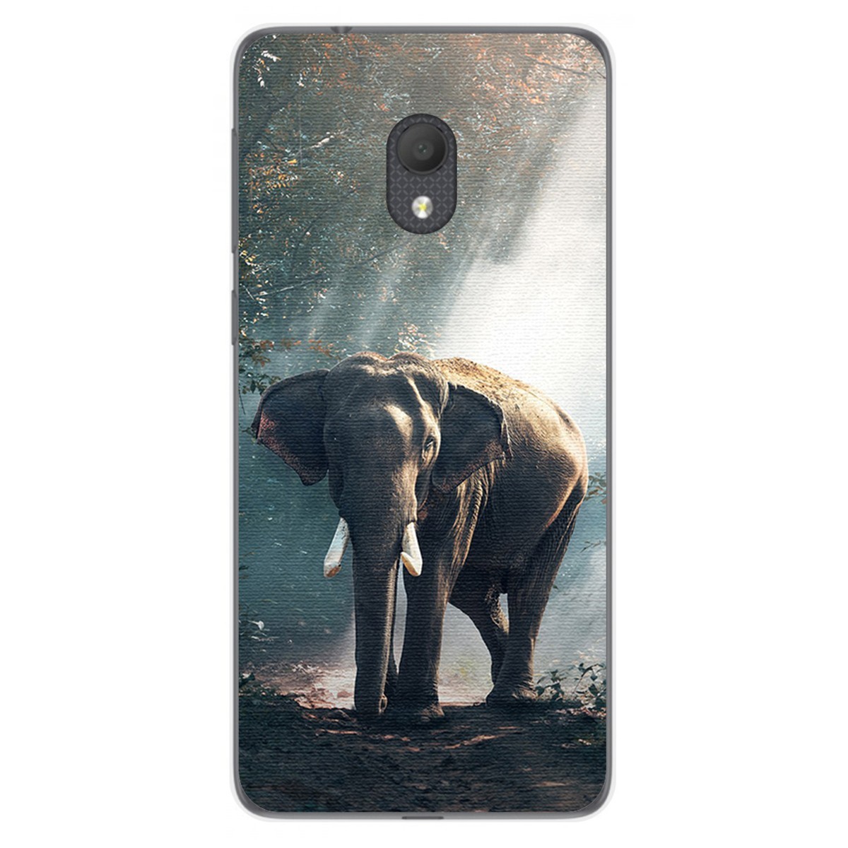 Funda Gel Tpu para Alcatel 1C 2019 diseño Elefante Dibujos